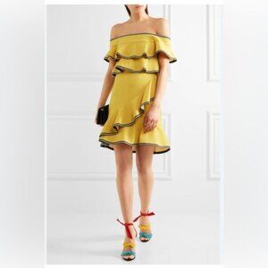 Rebecca Vallance - Courtside Mini Ruffle Dress - size 10 - EUC